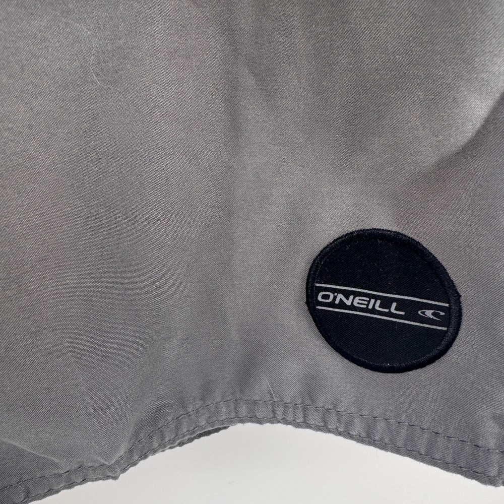 O'Neill Mens Gray Solid Cargo Board Shorts Swim Trunks Size 33 Surf Casual Beach - Picture 3 of 10
